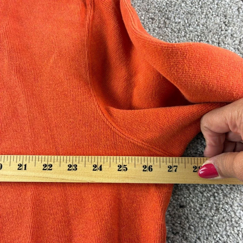 Polo Ralph Lauren Shawl Collar Pullover Mens XXL Orange Cotton Knit Sweater Logo